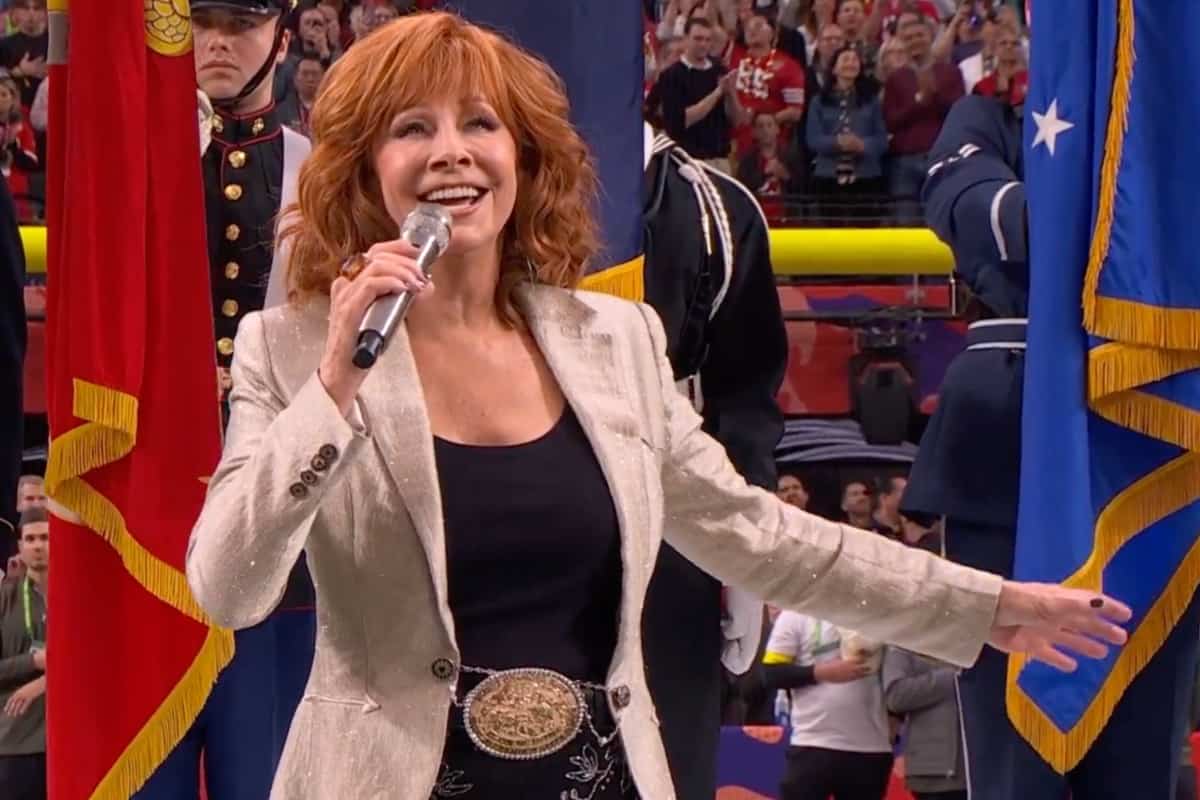 Reba McEntire Kicks Off Super Bowl LVIII With Epic Rendition Of The