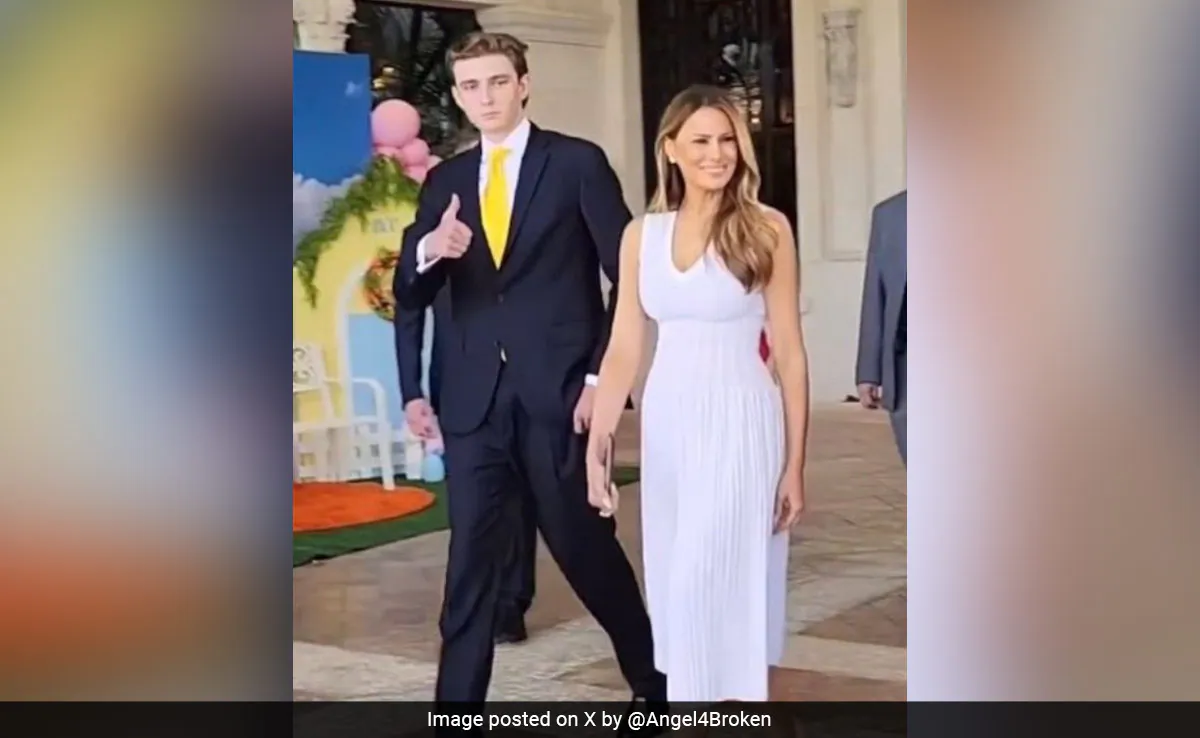 Trump’s Easter Spectacle: Barron’s Towering Presence at Mar-a-Lago