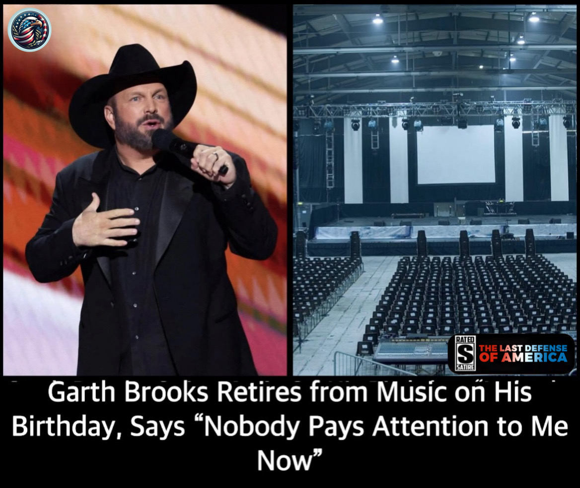 Garth Brooks Retires from Music on His Birthday, Says “Nobody Pays Attention to Me Now”
