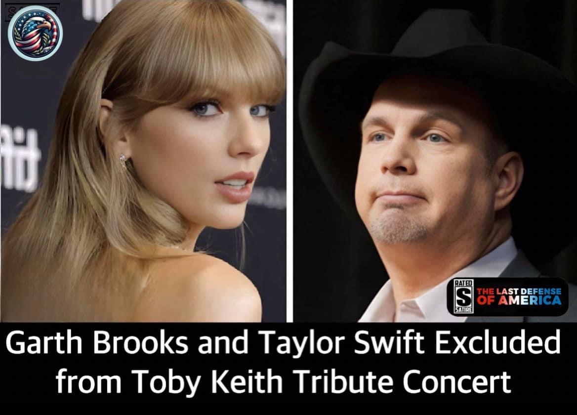 Garth Brooks and Taylor Swift Excluded from Toby Keith Tribute Concert