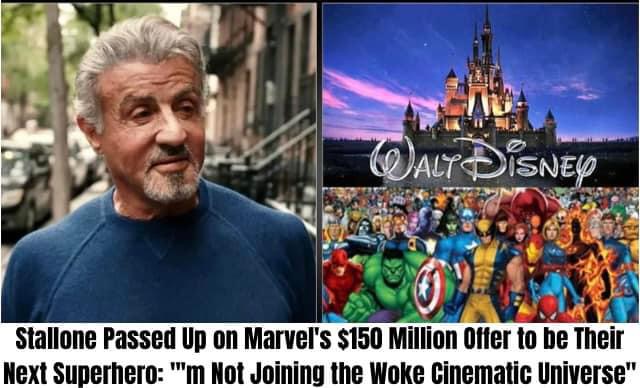 Sylvester Stallone Walks Away from $150 Million Marvel Project: “Too Woke for My Liking”