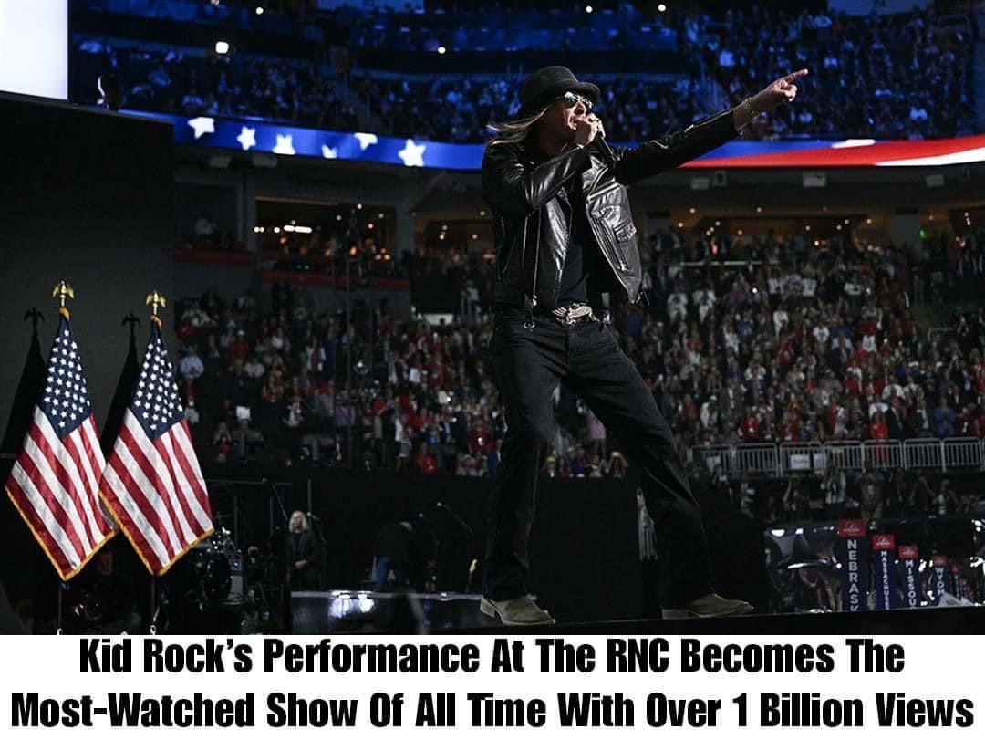 Kid Rock’s Performance at the RNC Shatters Records with Over 1 Billion Views