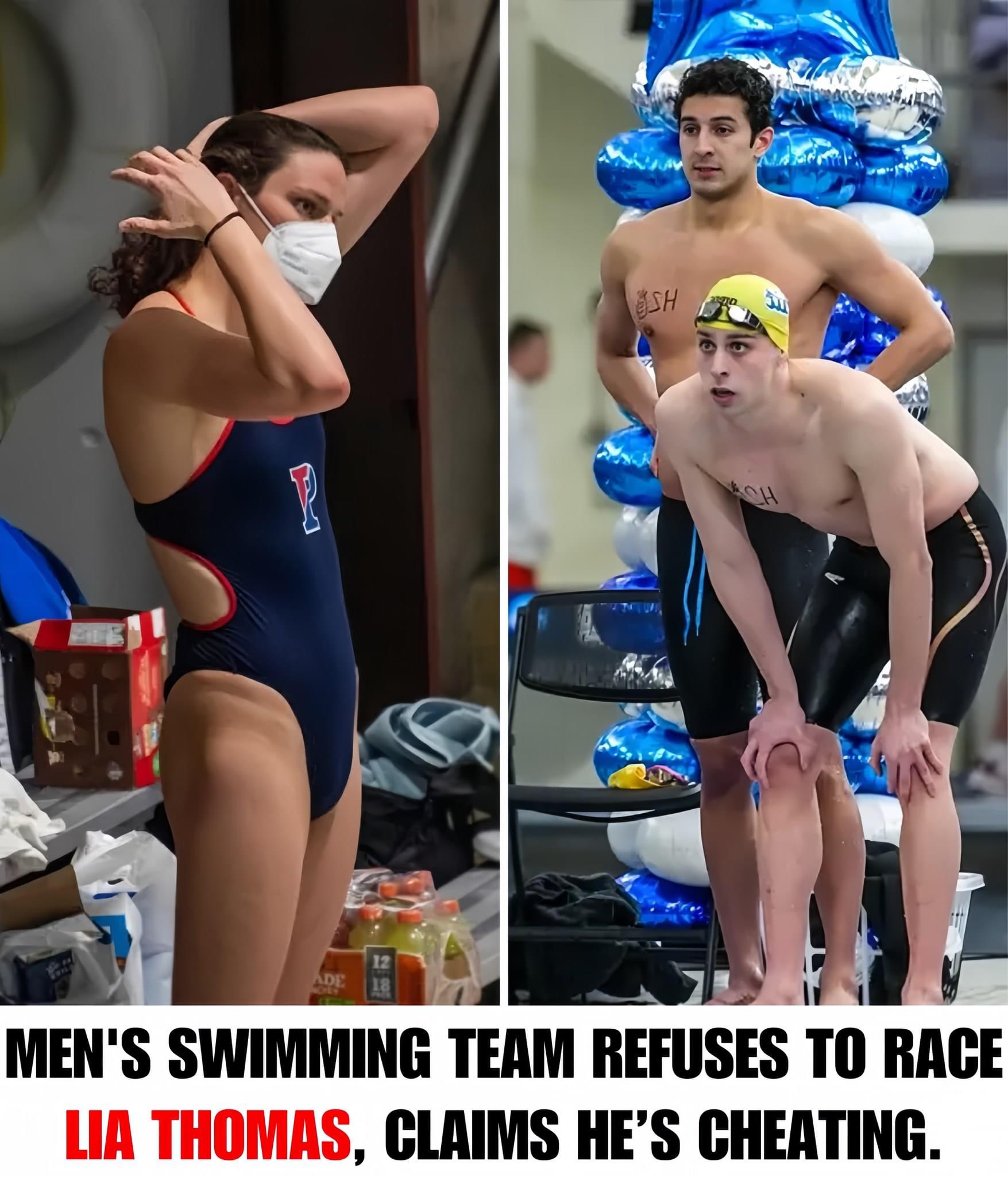 Men’s Swimming Team Rejects Competing with Lia Thomas, Calls Him a Cheat