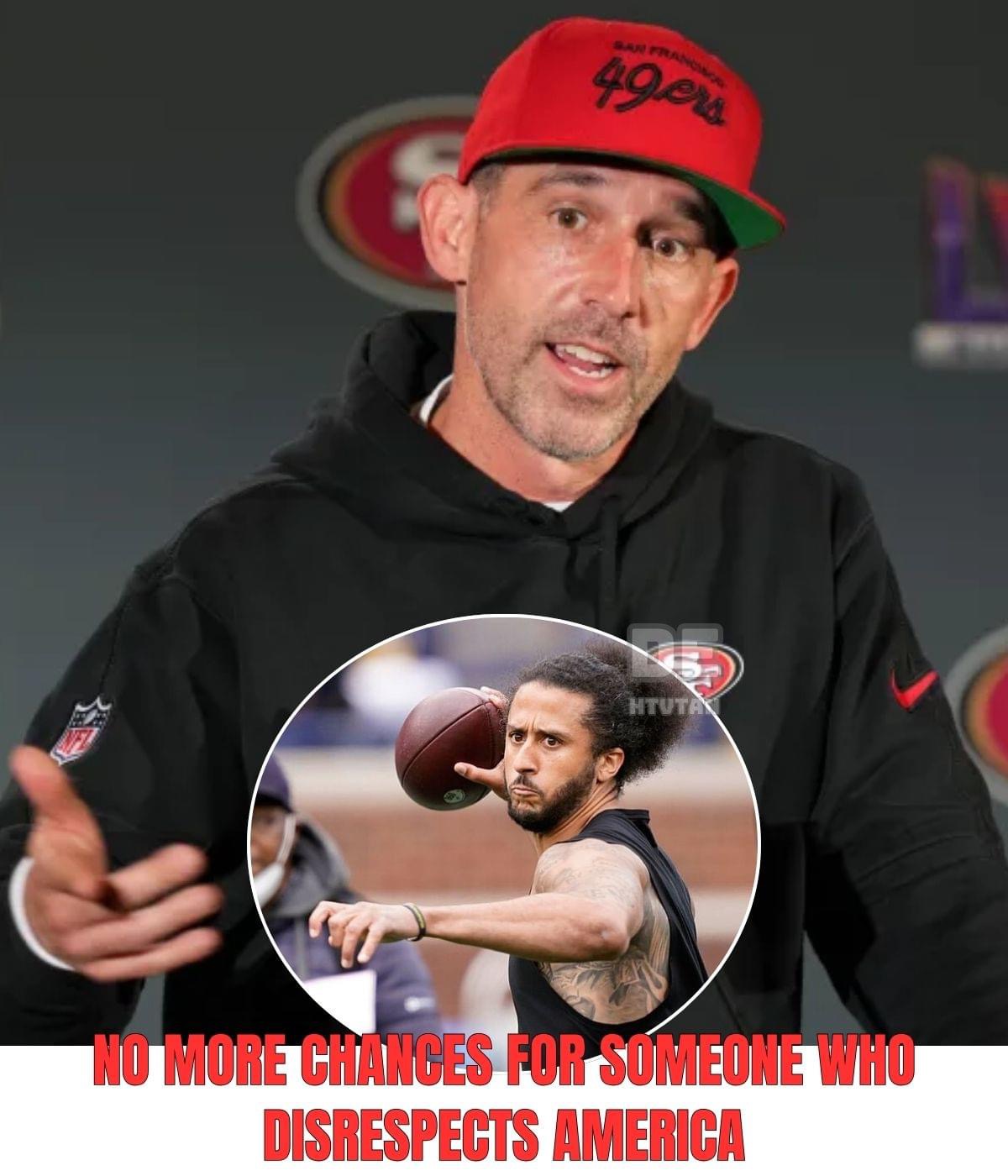 Colin Kaepernick ‘SCREAMS’ as Coach Kyle Shanahan denies his return request: ‘THE KNEELING SYMBOL HAS NO CHANCE OF COMING BACK’